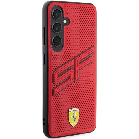 Etui Ferrari Big SF Perforated na Samsung Galaxy S24+ - czerwone Etui Ferrari Big SF Perforated na Samsung Galaxy S24+ - czerwone