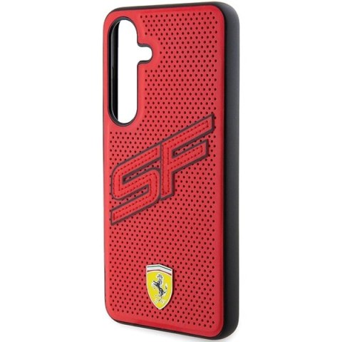 Etui Ferrari Big SF Perforated na Samsung Galaxy S24+ - czerwone Etui Ferrari Big SF Perforated na Samsung Galaxy S24+ - czerwone