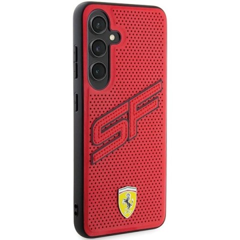 Etui Ferrari Big SF Perforated na Samsung Galaxy S24 - czerwone Etui Ferrari Big SF Perforated na Samsung Galaxy S24 - czerwone