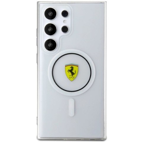 Etui Ferrari IML Transp Inner Circle Line MagSafe na Samsung Galaxy S24 Ultra - czarne Etui Ferrari IML Transp Inner Circle Line MagSafe na Samsung Galaxy S24 Ultra - czarne