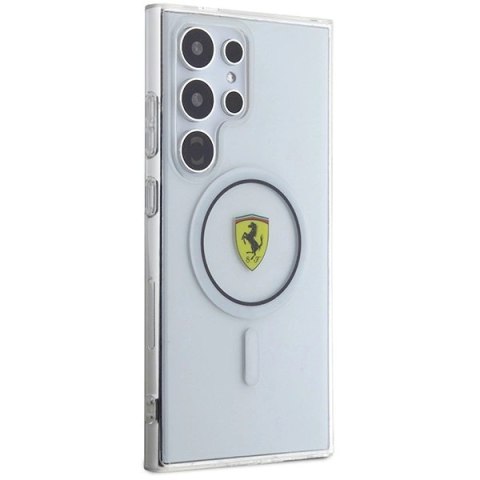 Etui Ferrari IML Transp Inner Circle Line MagSafe na Samsung Galaxy S24 Ultra - czarne Etui Ferrari IML Transp Inner Circle Line MagSafe na Samsung Galaxy S24 Ultra - czarne