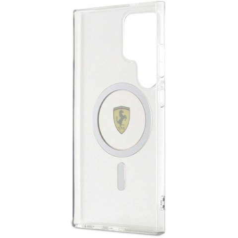 Etui Ferrari IML Transp Inner Circle Line MagSafe na Samsung Galaxy S24 Ultra - czarne Etui Ferrari IML Transp Inner Circle Line MagSafe na Samsung Galaxy S24 Ultra - czarne