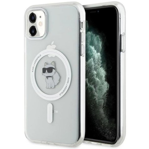 Etui Karl Lagerfeld IML Choupette MagSafe na iPhone 11 / Xr - przezroczyste