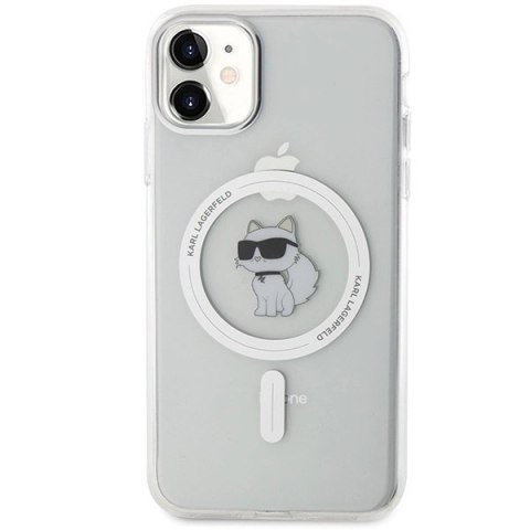 Etui Karl Lagerfeld IML Choupette MagSafe na iPhone 11 / Xr - przezroczyste