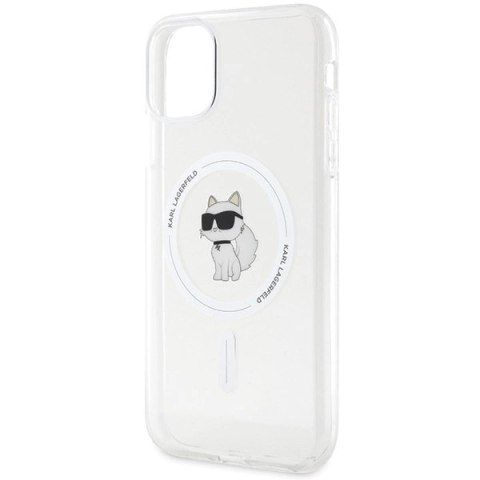 Etui Karl Lagerfeld IML Choupette MagSafe na iPhone 11 / Xr - przezroczyste