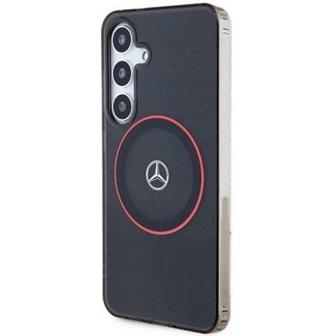 Etui Mercedes Double Layer W Red MagSafe na Samsung Galaxy S24 - czarne