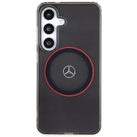 Etui Mercedes Double Layer W Red MagSafe na Samsung Galaxy S24 - czarne