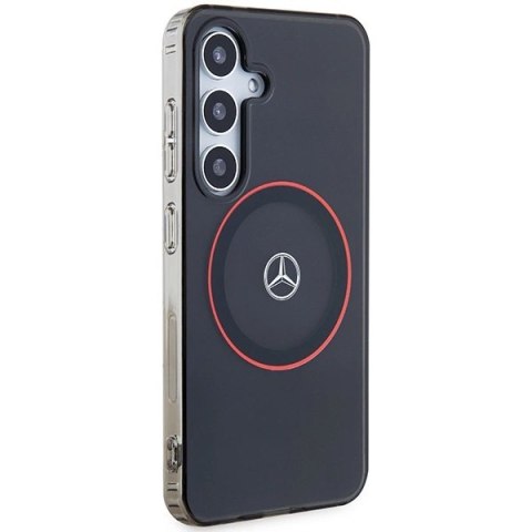 Etui Mercedes Double Layer W Red MagSafe na Samsung Galaxy S24 - czarne