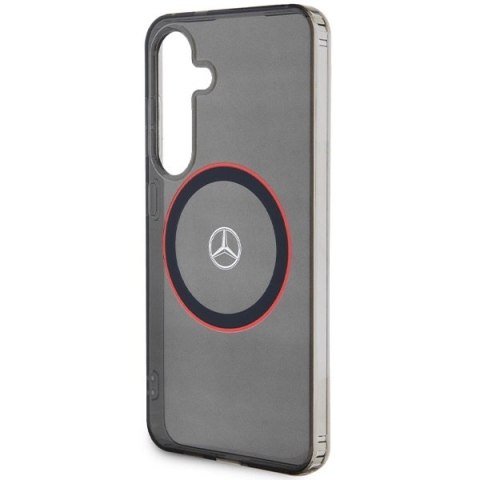 Etui Mercedes Double Layer W Red MagSafe na Samsung Galaxy S24 - czarne