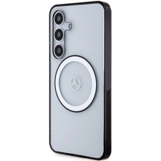 Etui Mercedes Printed Logo MagSafe na Samsung Galaxy S24 - przezroczyste