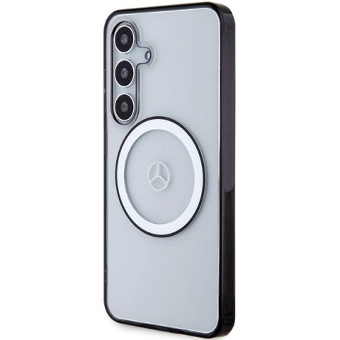 Etui Mercedes Printed Logo MagSafe na Samsung Galaxy S24 - przezroczyste