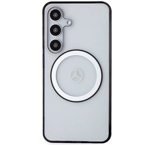 Etui Mercedes Printed Logo MagSafe na Samsung Galaxy S24 - przezroczyste