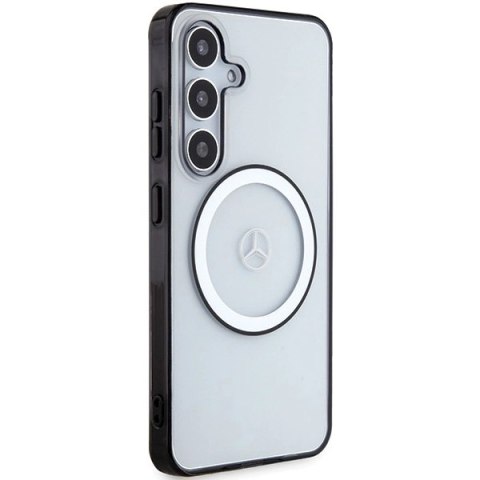 Etui Mercedes Printed Logo MagSafe na Samsung Galaxy S24 - przezroczyste