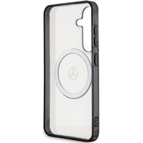 Etui Mercedes Printed Logo MagSafe na Samsung Galaxy S24 - przezroczyste