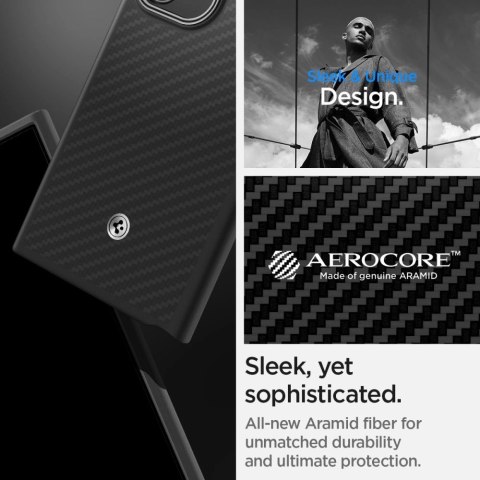 Etui Spigen Enzo Aramid na Samsung Galaxy S24 Ultra - czarny mat Etui Spigen Enzo Aramid na Samsung Galaxy S24 Ultra - czarny mat
