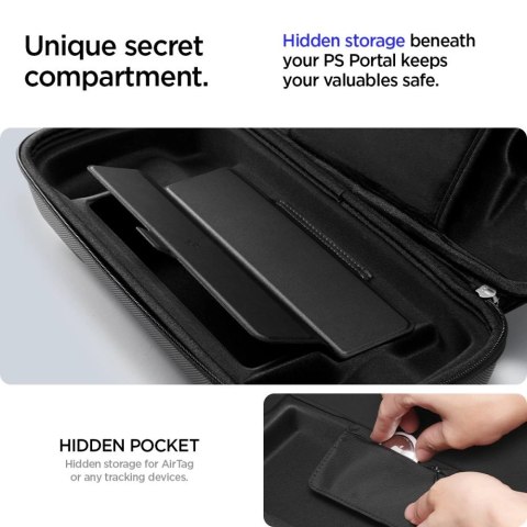 Etui Spigen Rugged Armor Pro na Sony Playstation Portal - czarne Etui Spigen Rugged Armor Pro na Sony Playstation Portal - czarne