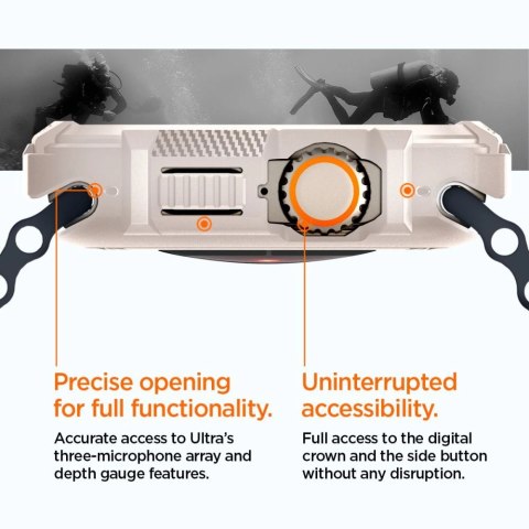 Etui Spigen Rugged Armor na Apple Watch Ultra 1 / 2 (49 mm) - beżowe Etui Spigen Rugged Armor na Apple Watch Ultra 1 / 2 (49 mm) - beżowe