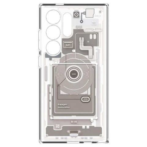 Etui Spigen Ultra Hybrid na Samsung Galaxy S24 Ultra - naturalny tytan (wzór Zero One) Etui Spigen Ultra Hybrid na Samsung Galaxy S24 Ultra - naturalny tytan (wzór Zero One)