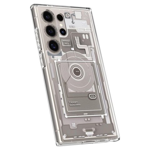 Etui Spigen Ultra Hybrid na Samsung Galaxy S24 Ultra - naturalny tytan (wzór Zero One) Etui Spigen Ultra Hybrid na Samsung Galaxy S24 Ultra - naturalny tytan (wzór Zero One)