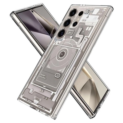 Etui Spigen Ultra Hybrid na Samsung Galaxy S24 Ultra - naturalny tytan (wzór Zero One) Etui Spigen Ultra Hybrid na Samsung Galaxy S24 Ultra - naturalny tytan (wzór Zero One)