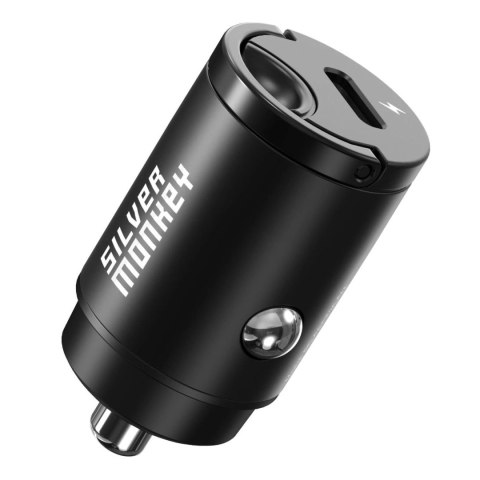 Ładowarka samochodowa Silver Monkey PD-CPCT30-SM 30W 1x USB-C PD - czarna Ładowarka samochodowa Silver Monkey PD-CPCT30-SM 30W 1x USB-C PD - czarna