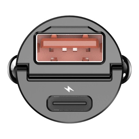 Ładowarka samochodowa Silver Monkey PDQC-CPCT30-SM 30W 1x USB-C PD 1xUSB-A QC - czarna Ładowarka samochodowa Silver Monkey PDQC-CPCT30-SM 30W 1x USB-C PD 1xUSB-A QC - czarna