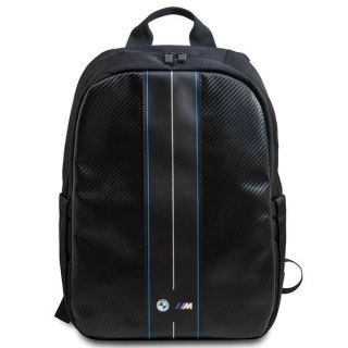 Plecak BMW Carbon & Blue Stripe na laptopa 16" - czarny