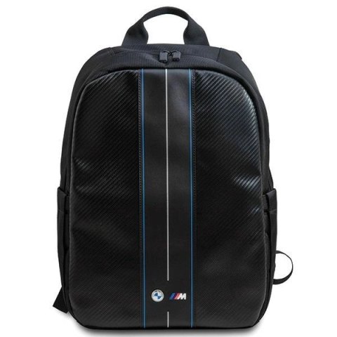 Plecak BMW Carbon & Blue Stripe na laptopa 16" - czarny