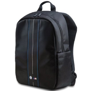 Plecak BMW Carbon & Blue Stripe na laptopa 16" - czarny