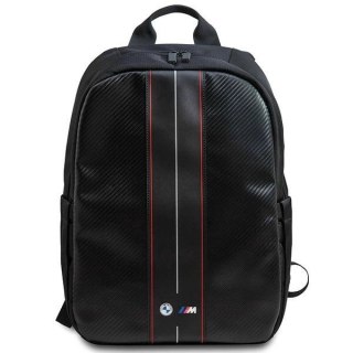 Plecak BMW Carbon & Red Stripe na laptopa 16" - czarny