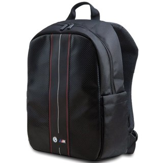 Plecak BMW Carbon & Red Stripe na laptopa 16" - czarny