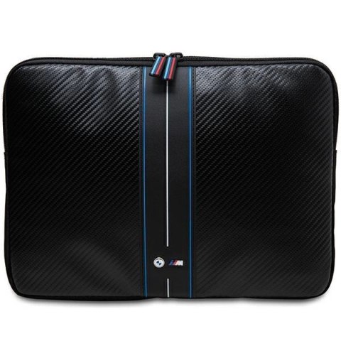 Pokrowiec BMW Carbon & Blue Stripe na laptopa 16" - czarny