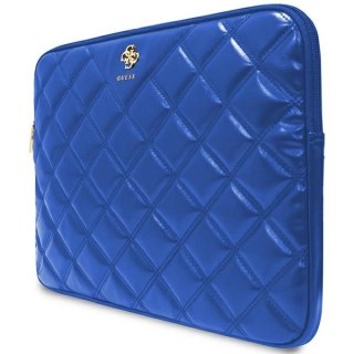 Pokrowiec Guess Quilted 4G na laptopa 14" - niebieski