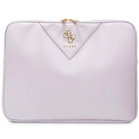 Pokrowiec Guess Triangle 4G na laptopa 14" - fioletowy Pokrowiec Guess Triangle 4G na laptopa 14" - fioletowy