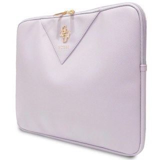 Pokrowiec Guess Triangle 4G na laptopa 14" - fioletowy