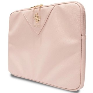 Pokrowiec Guess Triangle 4G na laptopa 14" - różowy