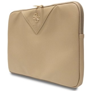 Pokrowiec Guess Triangle 4G na laptopa 14" - złoty