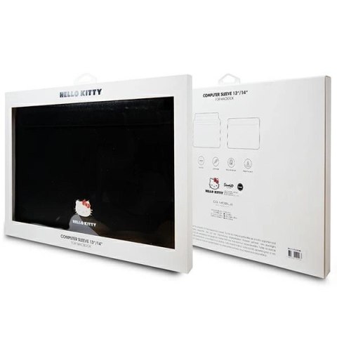 Pokrowiec Hello Kitty PU Metal Logo na laptopa 14" - czarny Pokrowiec Hello Kitty PU Metal Logo na laptopa 14" - czarny