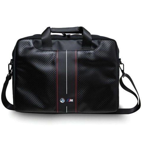 Torba BMW Carbon & Red Stripes na laptopa 16" - czarna Torba BMW Carbon & Red Stripes na laptopa 16" - czarna