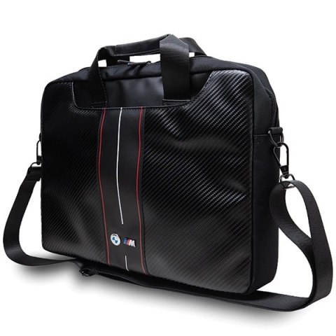 Torba BMW Carbon & Red Stripes na laptopa 16" - czarna Torba BMW Carbon & Red Stripes na laptopa 16" - czarna