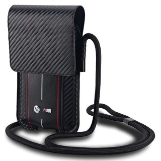 Torebka BMW Carbon & Red Stripe na telefon - czarna
