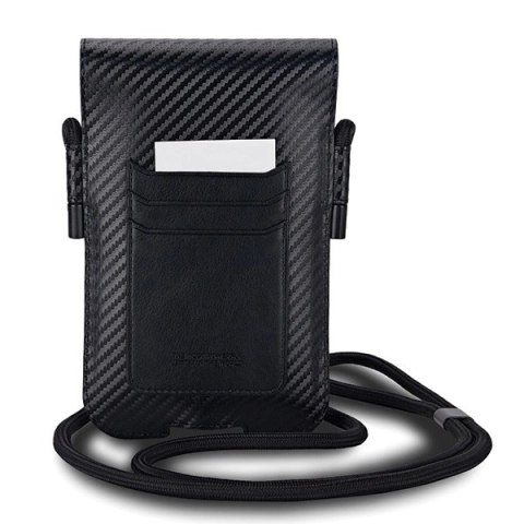 Torebka BMW Carbon & Red Stripe na telefon - czarna