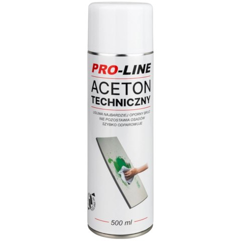 Aceton techniczny 100% w sprayu PRO-LINE spray 500ml Aceton techniczny 100% w sprayu PRO-LINE spray 500ml