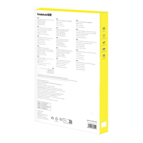 Etui Baseus DeepDive wodoodporne IPX8 z 4 warstwami uszczelnienia - czarno-żółte