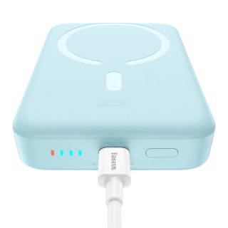 Powerbank Baseus Magnetic Mini indukcyjny 10000mAh 30W - niebieski + kabel USB-C - USB-C