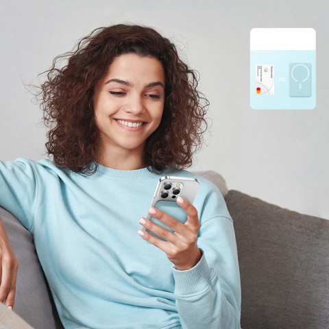 Powerbank Baseus Magnetic Mini indukcyjny 10000mAh 30W - niebieski + kabel USB-C - USB-C Powerbank Baseus Magnetic Mini indukcyjny 10000mAh 30W - niebieski + kabel USB-C - USB-C