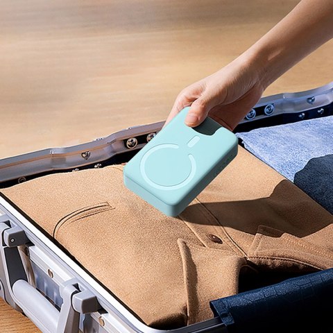 Powerbank Baseus Magnetic Mini indukcyjny 10000mAh 30W - niebieski + kabel USB-C - USB-C Powerbank Baseus Magnetic Mini indukcyjny 10000mAh 30W - niebieski + kabel USB-C - USB-C