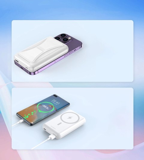 Powerbank Choetech B663 10000mAh 20W MagSafe USB-A / USB-C - biały Powerbank Choetech B663 10000mAh 20W MagSafe USB-A / USB-C - biały