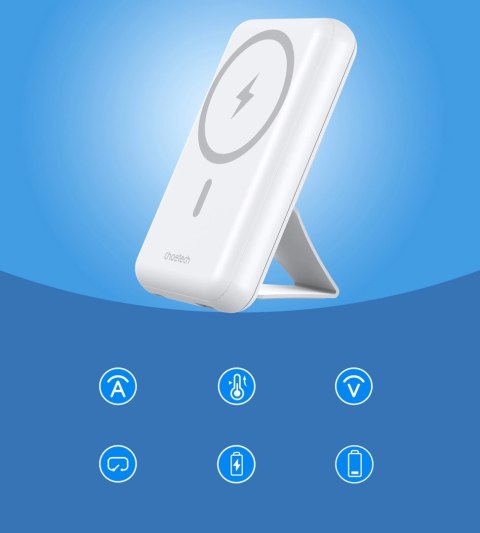Powerbank Choetech B663 10000mAh 20W MagSafe USB-A / USB-C - biały Powerbank Choetech B663 10000mAh 20W MagSafe USB-A / USB-C - biały