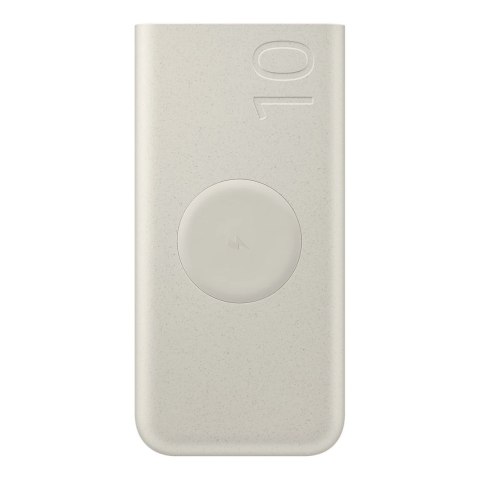Powerbank Samsung EB-U2510XUEGEU indukcyjny 10000 mAh 2x USB-C 25W SFC - beżowy